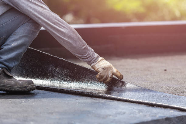 Professional Crawl Space Encapsulation technician working in Reed City, MI